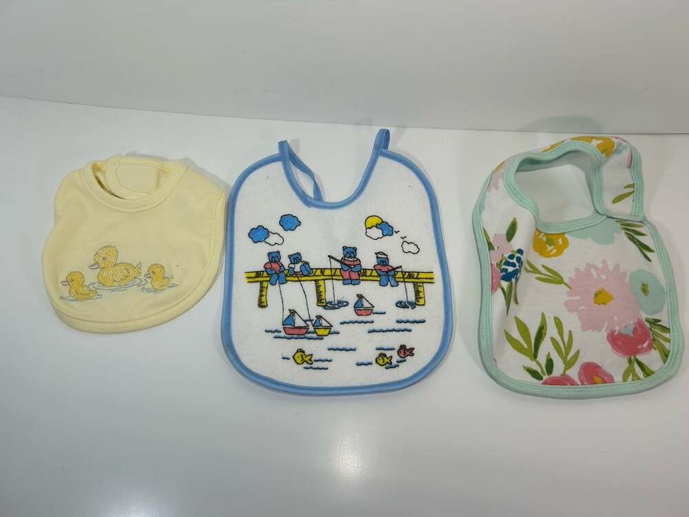 Baby Bibs lot of 3 different sizes